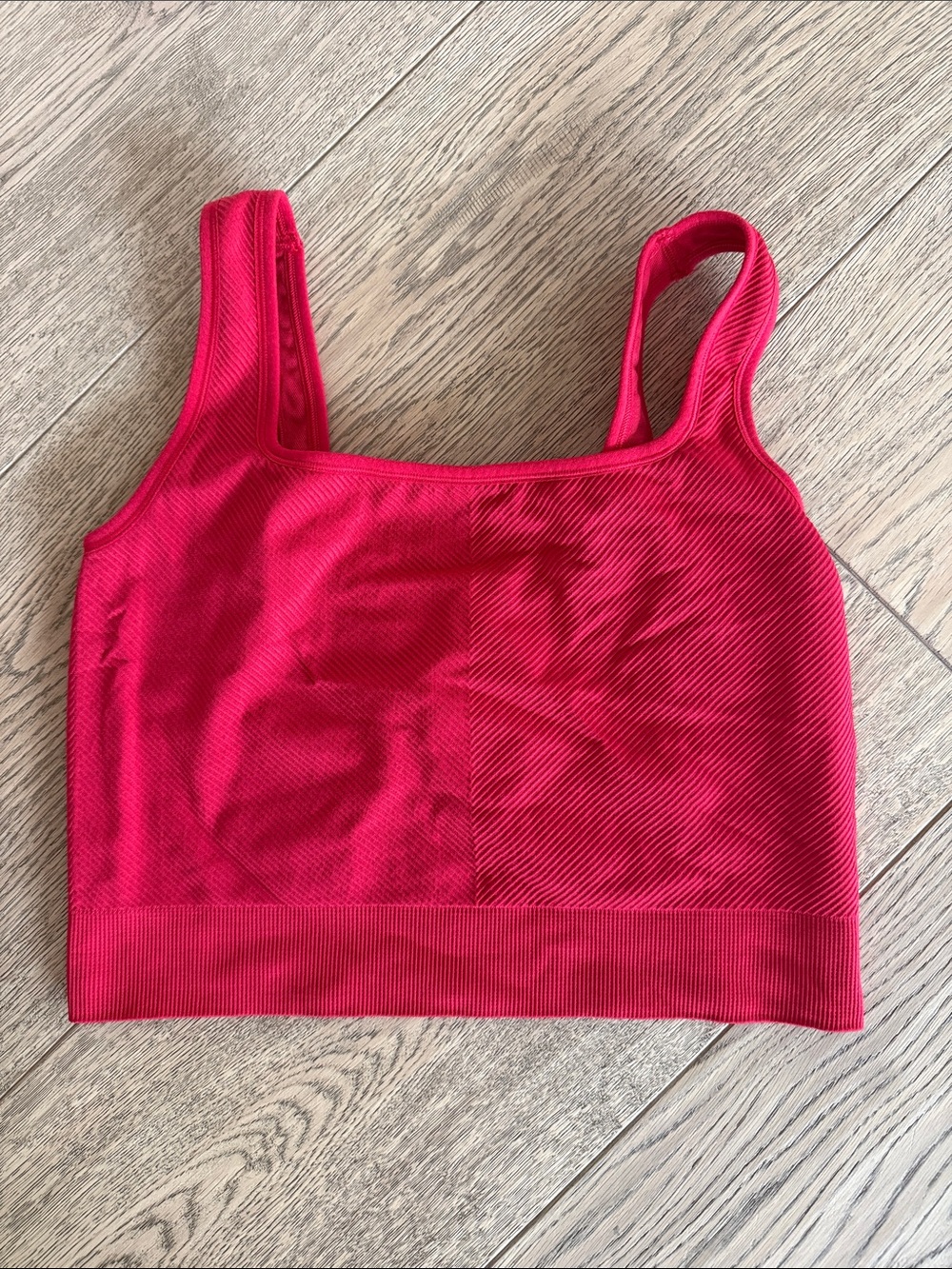 All in Motion Red Seamless Crop Brami - Women Activewear size L